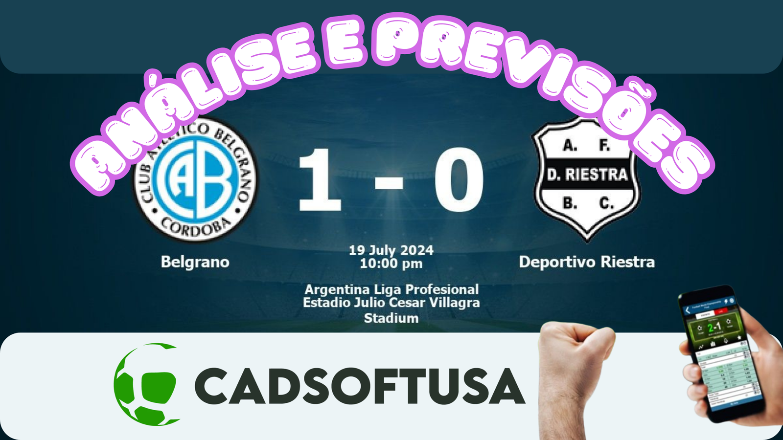 Análise e Previsões de aposta Belgrano x Riestra