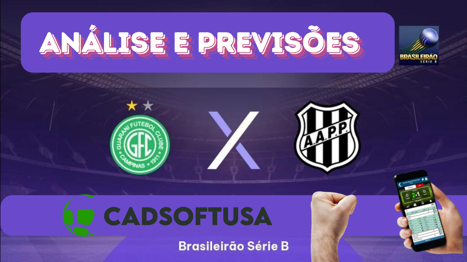 Análise e Previsões de aposta Guarani x Ponte Preta