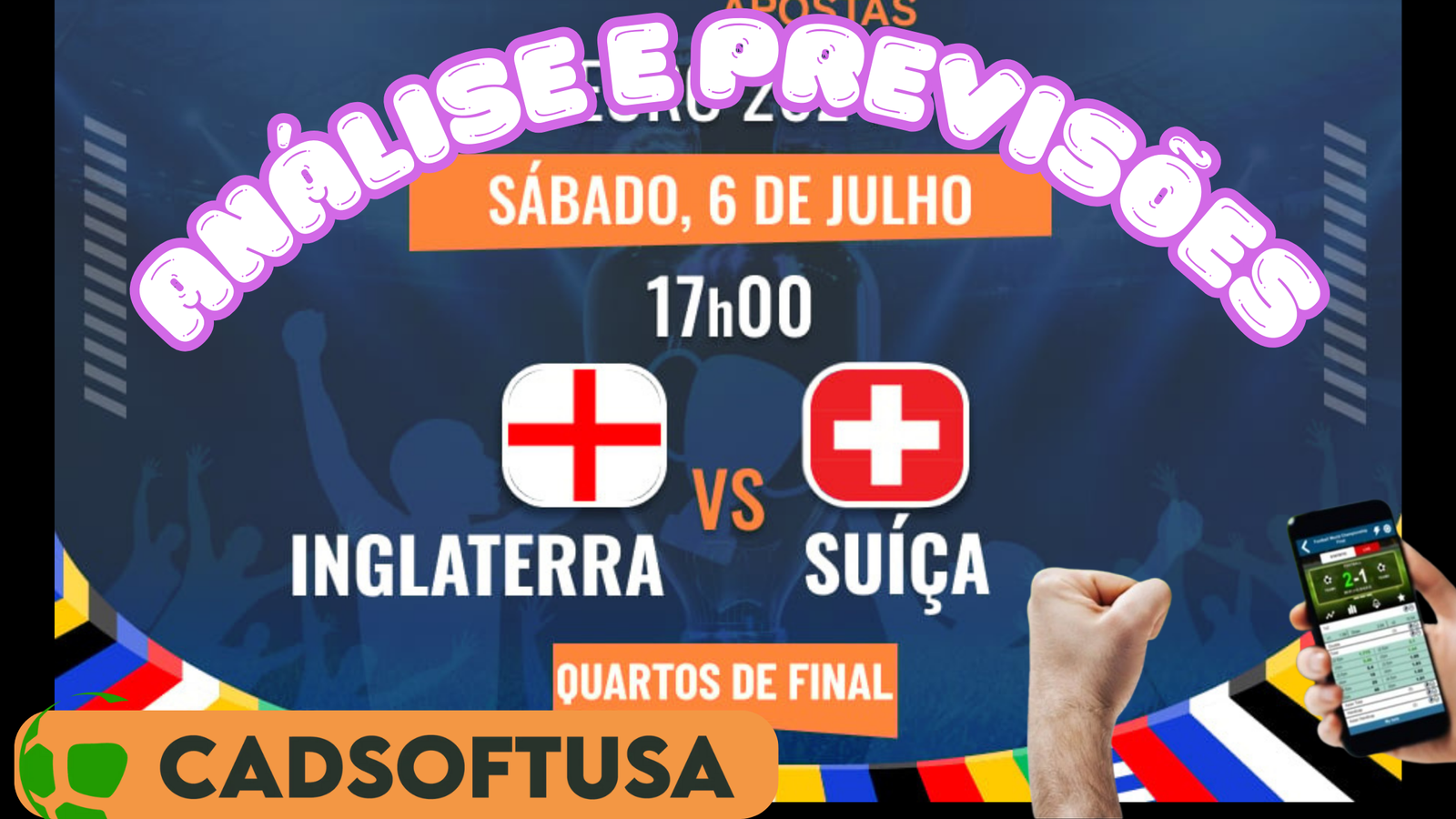 Análise e Previsões de aposta Inglaterra x Suíça