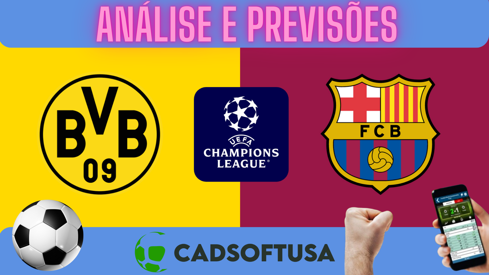 Borussia Dortmund x Barcelona: Onde assistir e horário UEFA Champions League